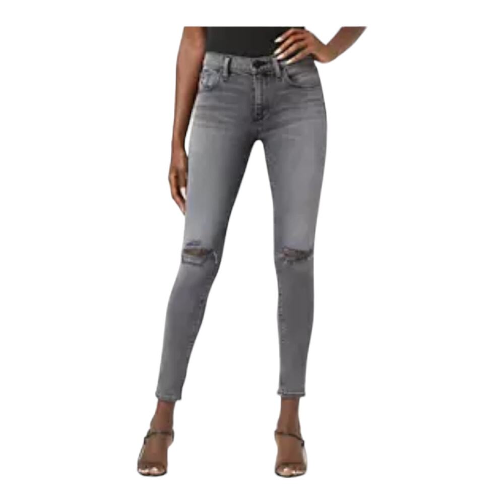 Hudson Jeans Nico mid rise super skinny ankle gray size 26